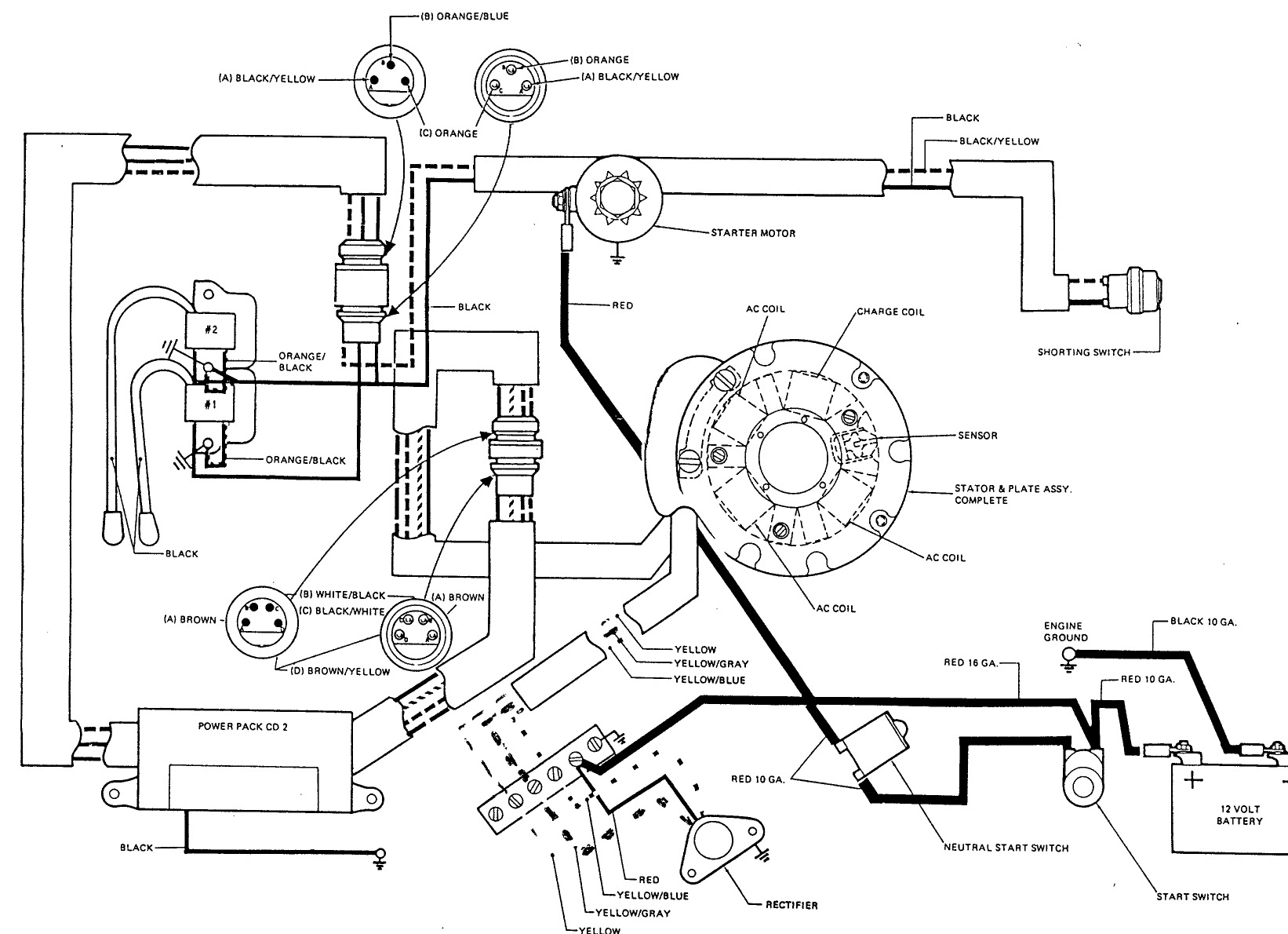 2 Stroke Mercury Outboard Wiring Diagram Schematic - Wiring Diagram